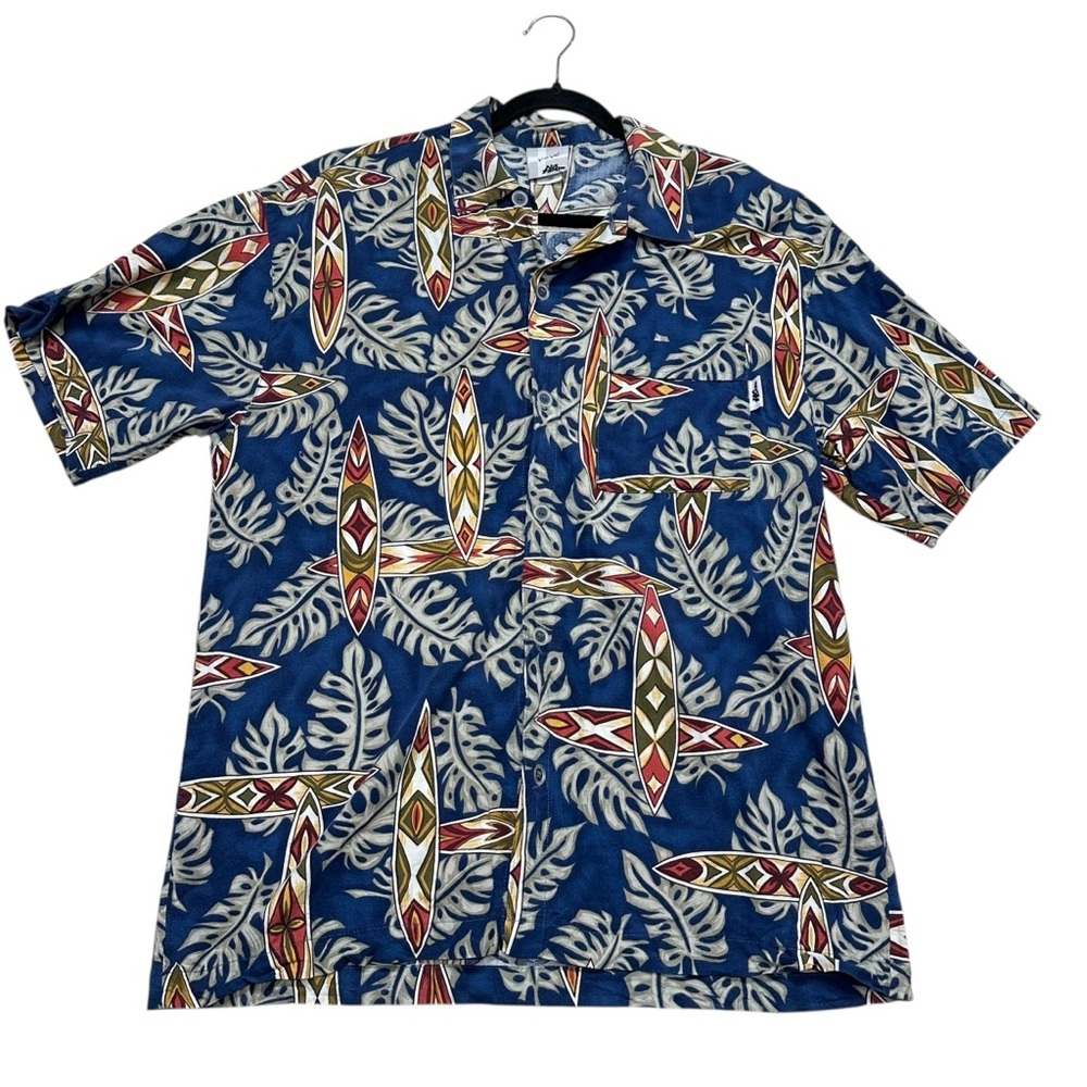 Y2K No Fear Hawaiian men’s shirt surfboards size large vacation wear